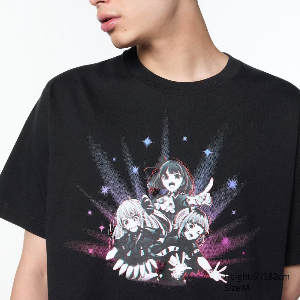 Unisex Black Uniqlo x Oshi No Ko Anime T-shirt NWT XS or M